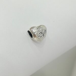 CHARMS de plata "CORAZÓN CON HUELLA"