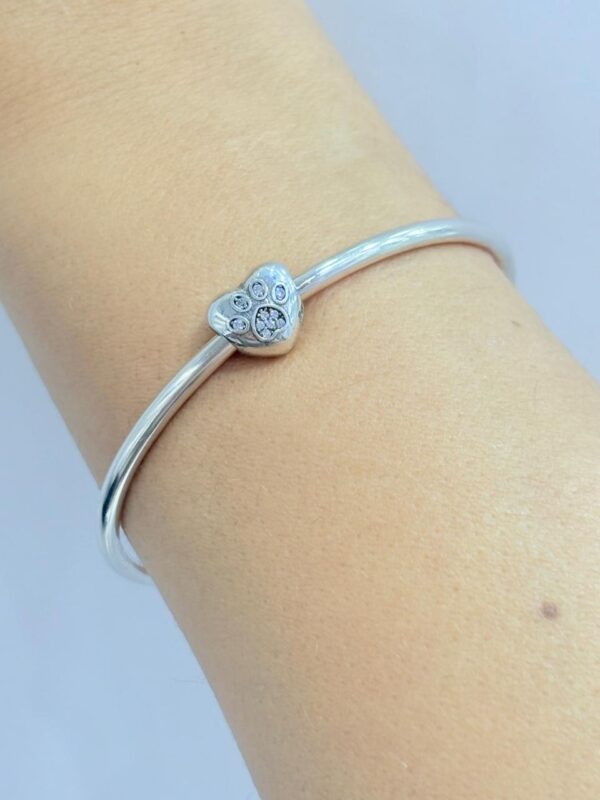 CHARMS de plata "CORAZÓN CON HUELLA" - Image 3
