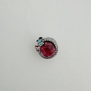 CHARMS de plata "PIEDRA CON MARIPOSAS"