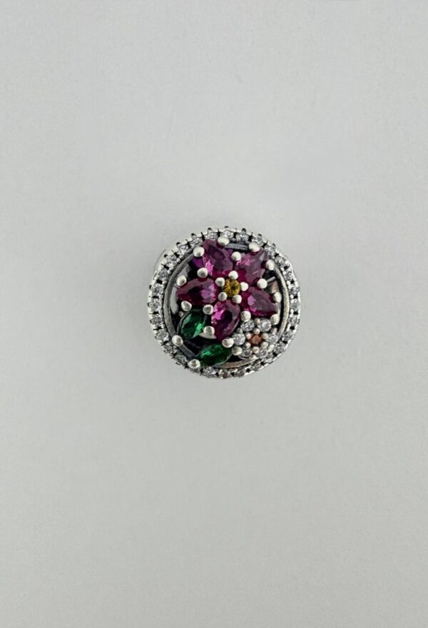 CHARMS de plata "FLORES"