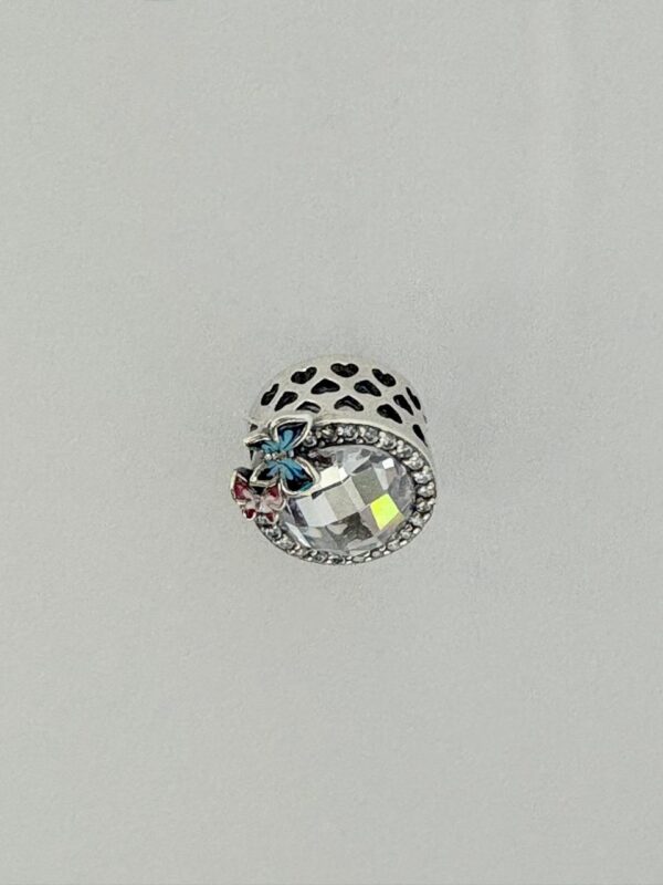 CHARMS de plata "PIEDRA CON MARIPOSAS" - Image 2