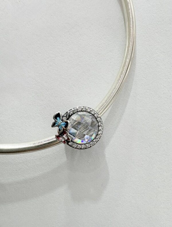 CHARMS de plata "PIEDRA CON MARIPOSAS" - Image 3