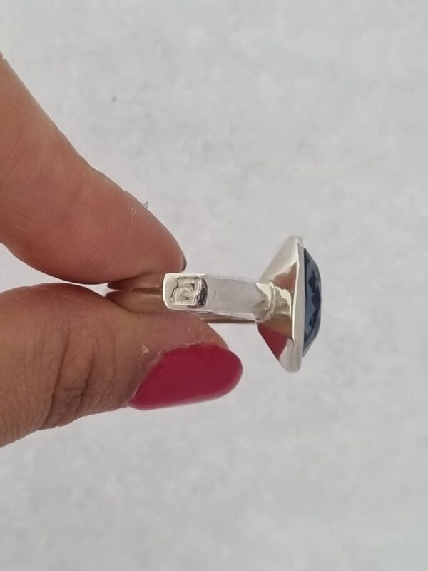 ANILLO de plata linea DE DIOS modelo con cristal europeo N°17 - Image 4