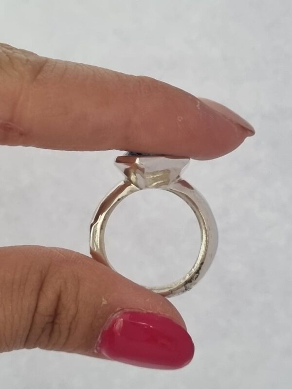 ANILLO de plata linea DE DIOS modelo con cristal europeo N°17 - Image 5