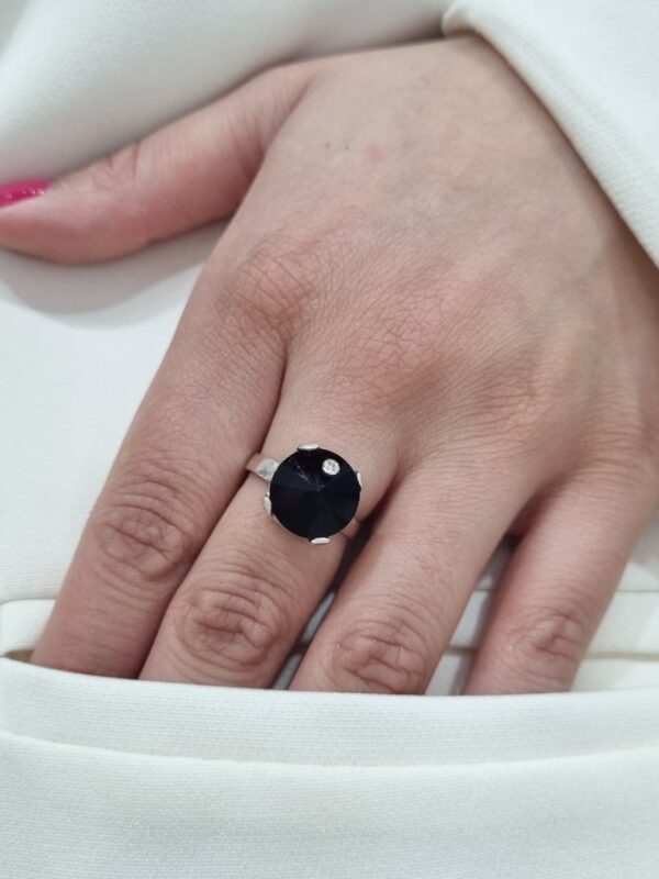 ANILLO de plata con cristal europeo N°16