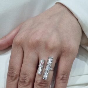 ANILLO de aliacion con cristal europeo N°15