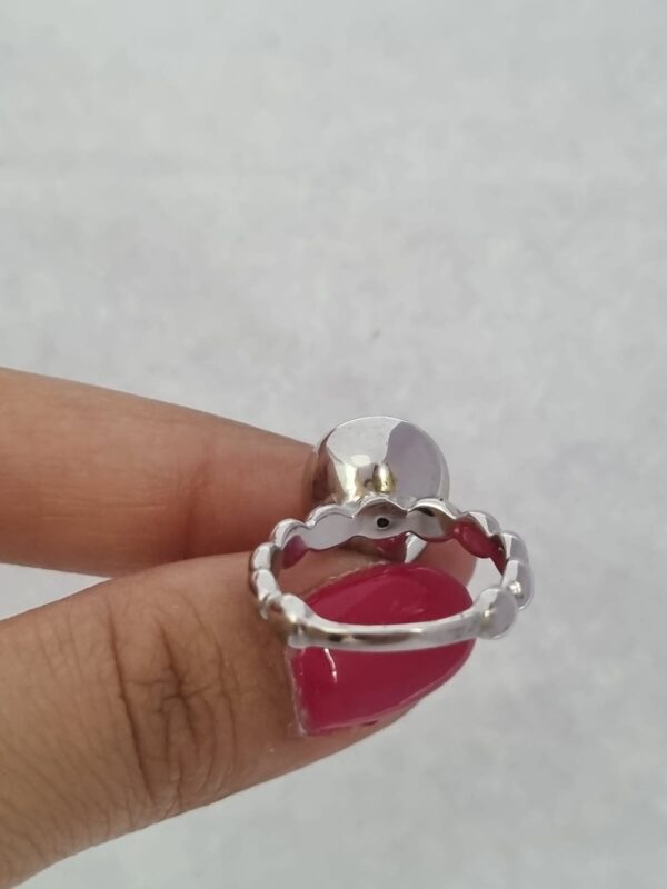 ANILLO CON PIEDRA AMBAR DE CRISTAL EUROPEO N°15 - Image 4