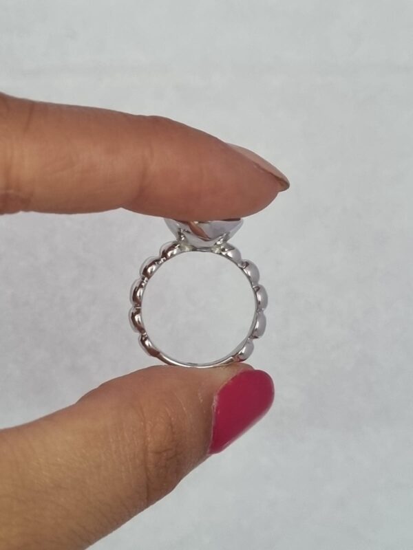 ANILLO CON PIEDRA CELESTE DE CRISTAL EUROPEO N15 - Image 3
