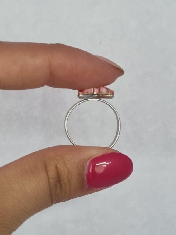 ANILLO de plata con cristal europeo diseño mariposa ,regulable - Image 2