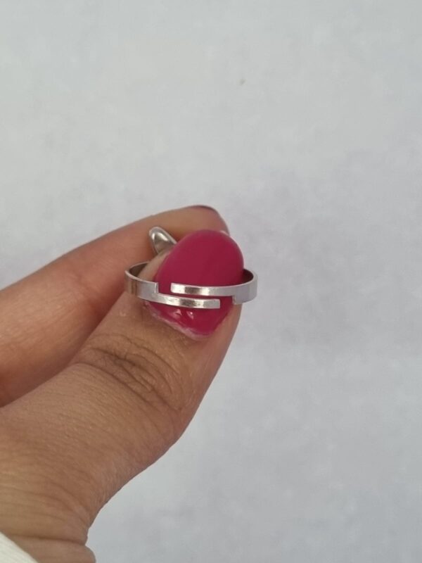 ANILLO de plata con cristal europeo diseño mariposa ,regulable - Image 3