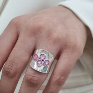 ANILLO de plata con cristal europeo N°20