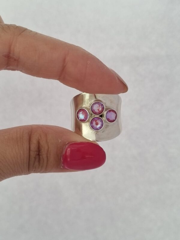 ANILLO de plata con cristal europeo N°20 - Image 3