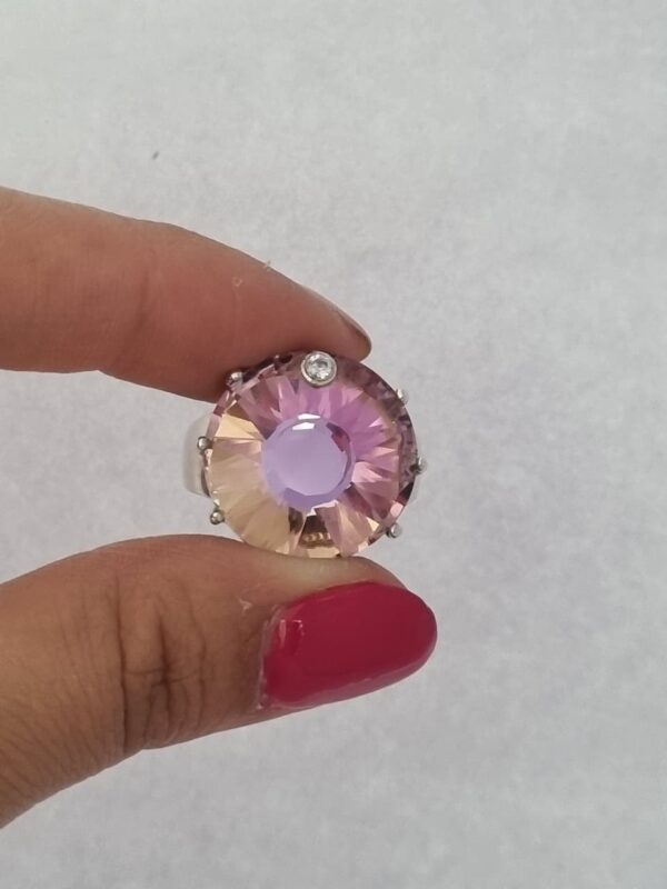 ANILLO de plata modelo Circulo lila N°21 - Image 6