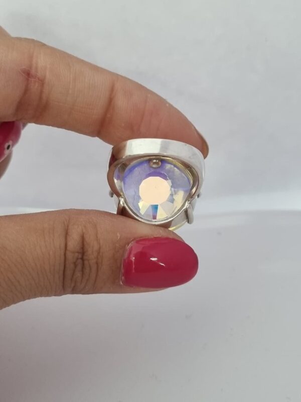 ANILLO de plata modelo Circulo aurora boreal N°15 - Image 5