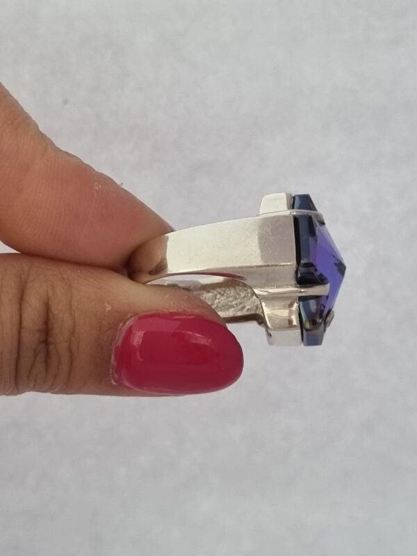 ANILLO de plata modelo Equilibrio violeta N°16 - Image 2
