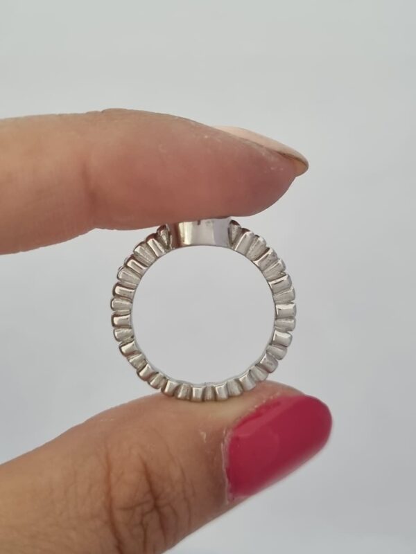 ANILLO DE PLATA CON PIEDRA AURORA BOREAL N°18 - Image 2