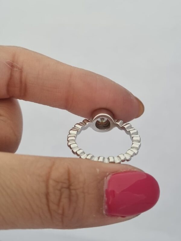 ANILLO DE PLATA CON PIEDRA AURORA BOREAL N°18 - Image 4