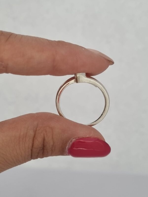 ANILLO de plata con cristal europeo N°15 ajustable - Image 2