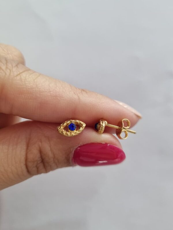 AROS DE ACERO DORADO MODELO OJOS - Image 2