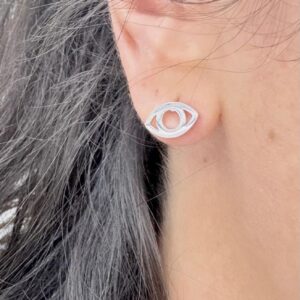 AROS DE ACERO BLANCO MODELO OJO CALODO