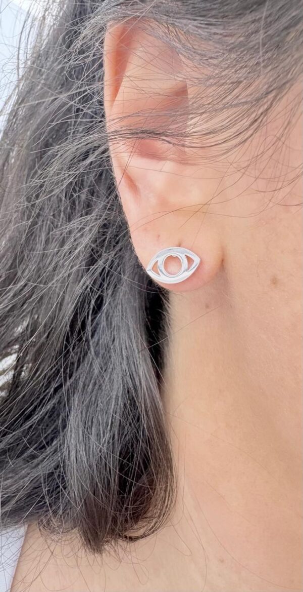 AROS DE ACERO BLANCO MODELO OJO CALODO