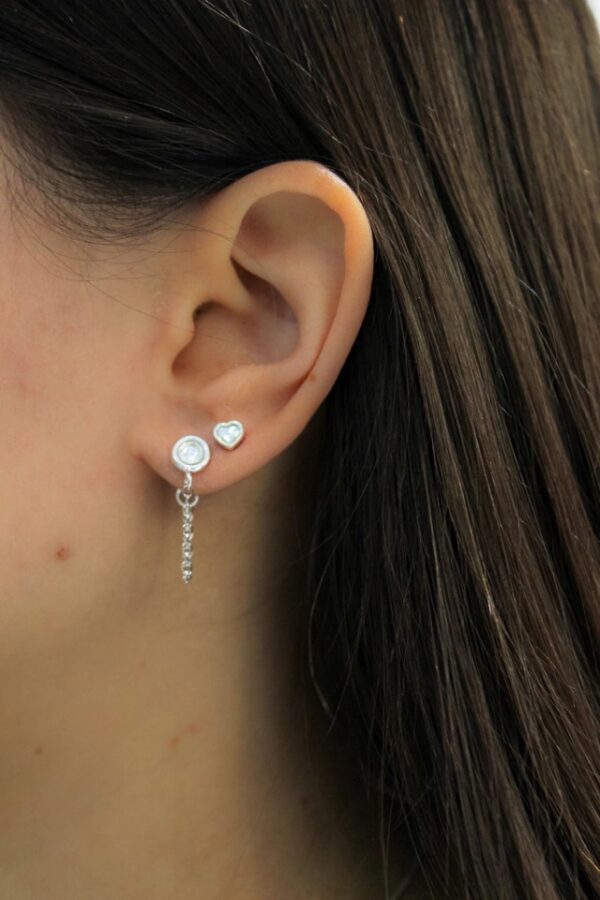 AROS DE PLATA Y CRISTAL EUROPEO MODELO KETT