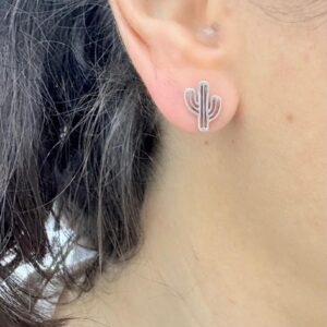AROS DE ACERO BLANCO MODELO CACTUS