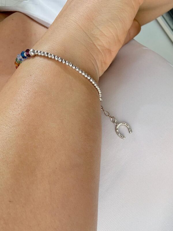 PULSERA DE PLATA CON CRISTAL MODELO 7 CHACRAS - Image 2