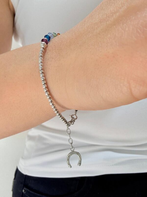 PULSERA DE PLATA CON CRISTAL MODELO 7 CHACRAS - Image 4