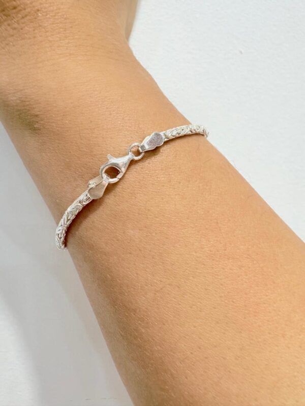 PULSERA PLATA CON ORO MODELO DALI MEDIANA MIDE 19CM - Image 3