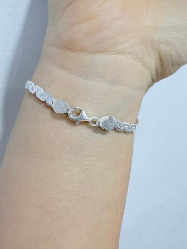 PULSERA PLATA CON ORO MODELO CODO GEUSA MIDE 19CM - Image 3