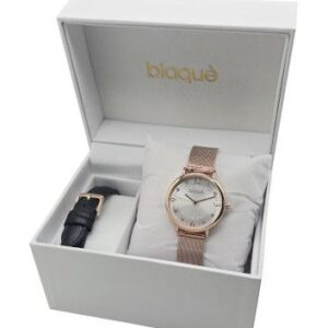 RELOJ BLAQUE SET CON DOBLE MALLA / BQ-257RP