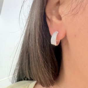 AROS DE ACERO BLANCO MODELO CUBANOS 1,1CM