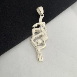 DIJE DE PLATA MODELO TELAS, LINEA MACIZA