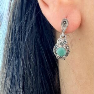 AROS DE PLATA LINEA HINDU DISEÑO COLGANTE