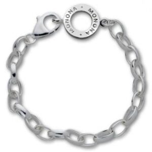 PULSERA de plata de MONONA mide 19CM