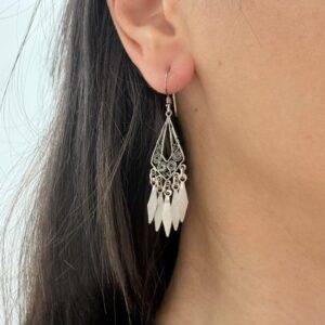 AROS DE PLATA LINEA HINDU MODELO COLGANTE