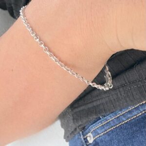 PULSERA DE PLATA MODELO MINI ROLO