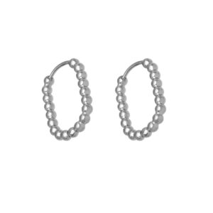 AROS DE ACERO MODELO RECTANGULAR CON BOLITAS
