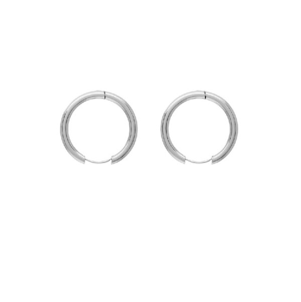 AROS DE ACERO MODELO CUBANO LISO MIDE 2CM - Image 2