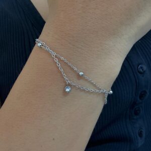 PULSERA DE ACERO MODELO DOBLE