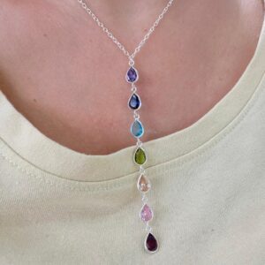 CORBATERO DE PLATA MODELO CHACRAS