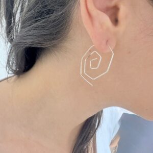 AROS DE PLATA MODELO ESPIRAL