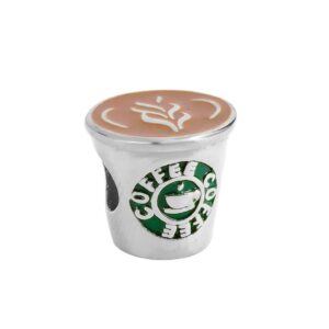 CHARMS DE ACERO MODELO CAFE