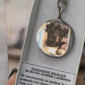 LLAVERO DE ACERO PERSONALIZADO MODELO CIRCULO