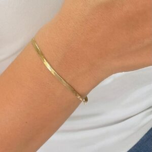 PULSERA DE ACERO DORADO MODELO CLAPTON