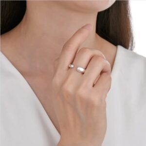 ANILLO DE PLATA MODELO GOTAS