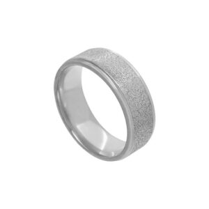 ANILLO DE ACERO MODELO ARENADO