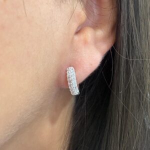 AROS DE ACERO BLANCO MODELO HUGGIES COLOR BLANCO