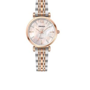 RELOJ TRESSA MODELO LINDA PLATEADO CON ROSE